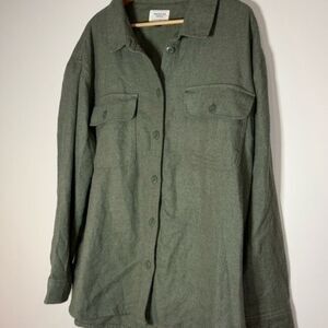 American Eagle lumberjack shirt green mens size XLarge
